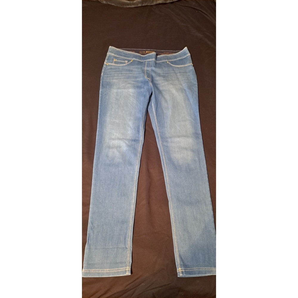 Luxe Denim‎ Skinny Cuff Stretch Jeans 14/16